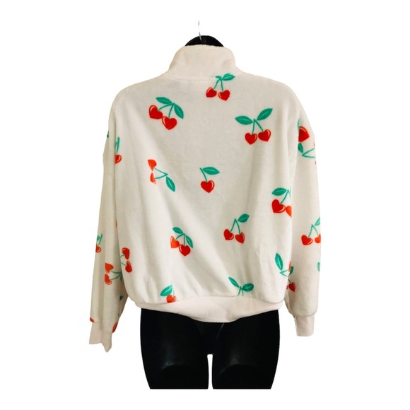 Cherry Print Fleece Pullover - Picture 11 of 12